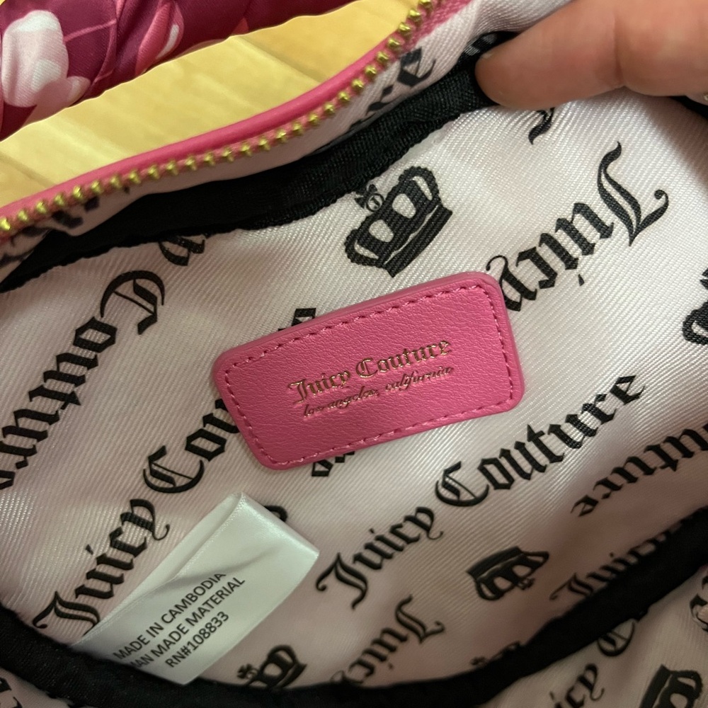 Juicy Couture Pink Quilted Heart Bag NWOT - Picture 8 of 10